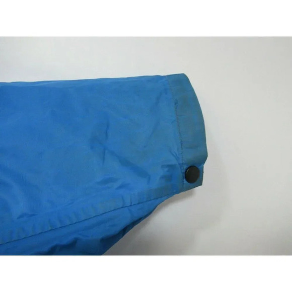 REI Co-op Rain Shell Blue Mens Vintage Raincoat Zip-up w Hood Nylon Small Jacket - Picture 3 of 12